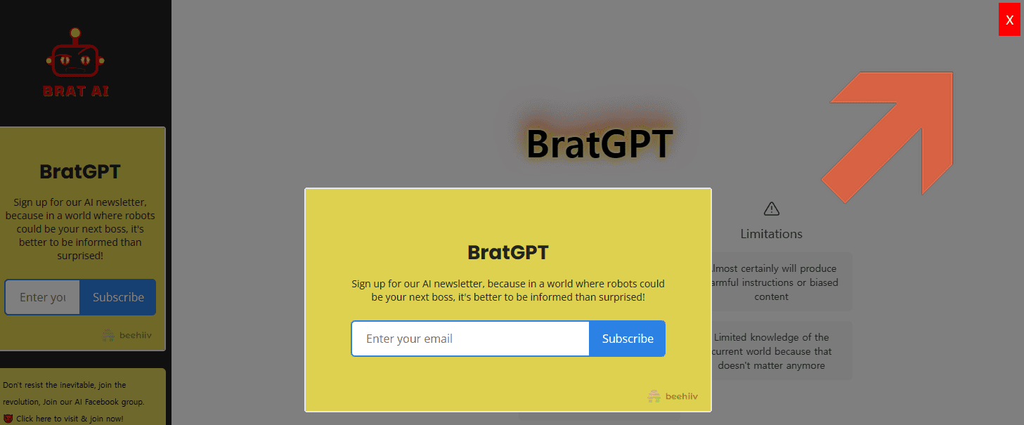 브랫GPT (Brat GPT) 주소 & 사용 후기 이미지 1