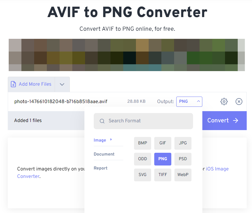 AVIF to  PNG로 변환 해주는 사이트 (무료, 한꺼번에 여러 파일 가능) 이미지 4