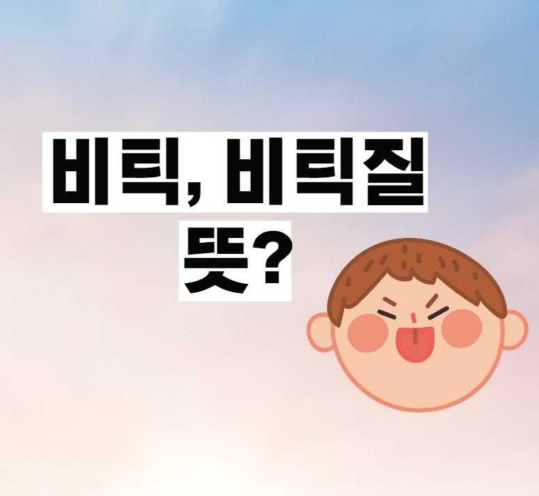 비틱, 비틱질 뜻? (간략 설명 그리고 유래) 썸네일